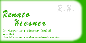 renato wiesner business card