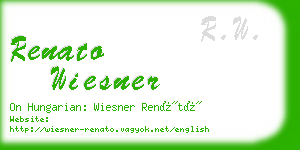 renato wiesner business card